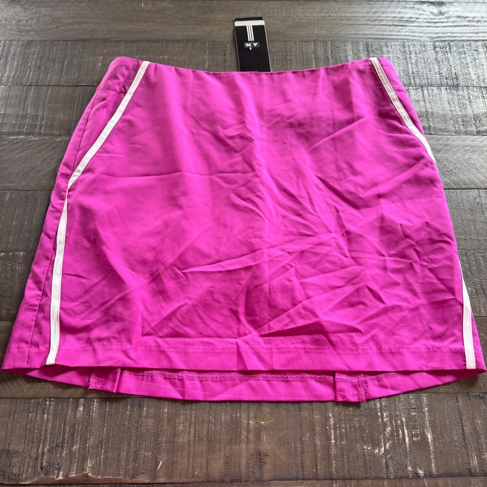 Adidas Womens Skort Skirt Short in Pink Fuchsia CLIMA COOL SZ10 Golf Stretch NWT